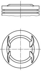 MAHLE dugattyú MAHLE 063 10 00 for FIAT (063 10 00)