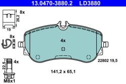 ATE Fékbetét készlet ATE 13.0470-3880.2 for VAG (13.0470-3880.2)