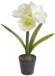  Amarylis artificial+ghiveci pentru decoratiuni florale (8449)