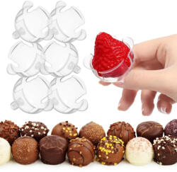  Bonbon tartó félgömb pálcázható opálos 4cm 10db/csomag