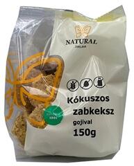Natural Jihlava gluténmentes zabkeksz kókusszal és gojival 150 g - mamavita