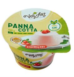 VegArt vegán panna cotta jellegű növényi desszert készítmény eper 150 g