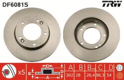 TRW Disc frana TRW DF6081S (DF6081S)