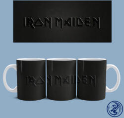  Iron Maiden Black logo bögre (Fehér) - szupicuccok