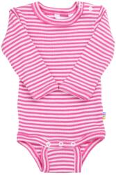 JOHA Body lână merinos și mătase Joha - Pink Stripe - scutecila - 96,00 RON