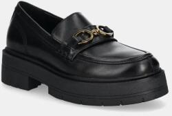 Geox bőr mokaszin D SPHERICA EC7 A fekete, női, platformos, D46VDA 00043 C9999 - fekete Női 40