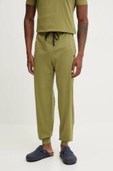 HUGO BOSS nadrág otthoni viseletre zöld, sima, 50515305 - zöld L