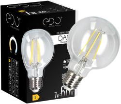EDO Lighting Solutions DARI LED Filament decorativ bec decorativ 7W, E27, 4000K, 806lm, 230V, CLEAR G80, EDO777632 EDO Solutions