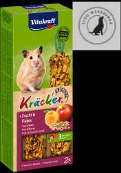 Vitakraft Kracker Dupla Rúd (gyümölcs, gabona) - kiegészítő eleség hörcsögök részére (2x56g) (251541)