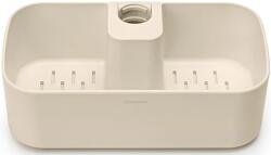 Brabantia ReNew Shower Caddy zuhanytartó rúdra szerelhető zuhanypolc tusfürdő tartó kosár műanyag világos bézs - 223464 (223464)