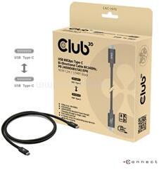 Club 3D Kábel - CAC-1570 (USB4 Type-C, 240W PD, 80Gbps, 8K240Hz, 4K540Hz, bidirectional, 1, 2m, fehér) (CAC-1570) (CAC-1570)