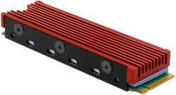 Axagon Alumínium hűtőborda M. 2 2280 SSD meghajtóhoz, 12 mm magas, piros (CLR-M2 ) (CLR-M2)