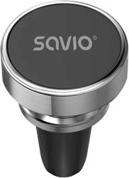 Savio szellőzőrácsra rögzíthető mágneses mobiltelefon tartó, ezüst (CH-03) (SAVIO CH-03)