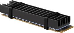 Axagon Alumínium passzív hűtőborda M. 2 SSD-hez, 2280 méret, 12 mm magas (CLR-M2L10) (CLR-M2L10)