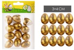 IRIS dekor tojás 12db arany színű 3x4cm (72214) - bestbyte