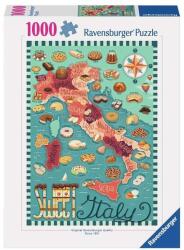 Ravensburger 1000 db-os puzzle - Map of Italy - Sweet (12001237) (12001237)