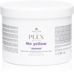 Kallos Plex No Yellow haj maszk semlegesíti a sárgás tónusokat 500 ml