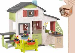 Smoby Set prădzărică și hrănitoare din lemn Friends House Life Smoby extensibil pentru veveriță și bucătărie de vară (SM810250-A44) Casuta pentru copii