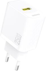 Dudao A27S 25W GaN USB-A hálózati töltő adapter - Fehér