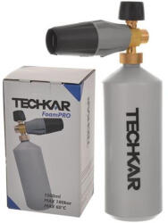 FoamPro habosító/habpisztoly magasnyomású mosókhoz 1 liter, 1/4" belső menetes csatlakozóval, 1, 6 mm fúvókával, 180 bar nyomáshoz, 60°C-os hőmérsékletig