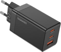 Toocki USB + 2db USB C 67W GaN gyorstöltő adapter (TCT2C1A-JCB01) (TCT2C1A-JCB01)