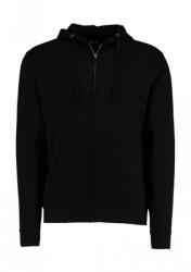 Kustom Kit Férfi kapucnis hosszú ujjú kabát Kustom Kit Regular Fit Zipped Hoodie Superwash 60? 2XL, Fekete