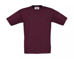 B&C Collection Csomag akciós póló (minimum 3 db) Gyerek rövid ujjú póló B and C Exact 150/kids T-Shirt 3/4 (98/104), Burgundi vörös