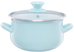Emalia Olkusz zománcozott fazék fedővel 20 cm/3.8 l menta