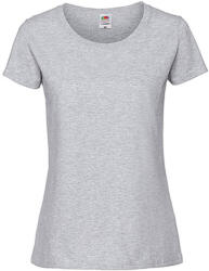 Fruit of the Loom Csomag akciós póló (minimum 3 db) Női póló Rövid ujjú Fruit of the Loom Lady-Fit Ringspun Premium T - XL, Heather szürke
