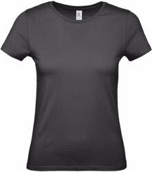 B and C Csomag akciós póló (minimum 5 db) Női rövid ujjú póló B&C #E150 /women T-Shirt -L, Teljesen fekete