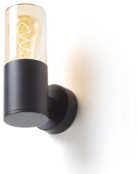 Rendl light studio Quinn Fali Lámpa Fekete Borostyánsárga Üveg 230 V Led E27 11W Ip54