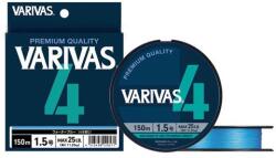 VARIVAS PE 4 Blue Edition Water Blue 150m #0, 8 0, 148mm 15lbs fonott zsinór
