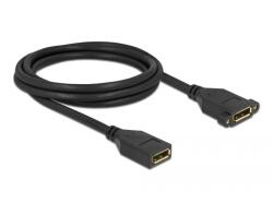 Delock DisplayPort 1.2 piuliță - piuliță pentru montare pe panou cablu 4K60Hz 2m (87101) del87101 del87101 (del87101)