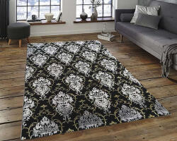 Elite Ber Elite Elegáns Szőnyeg - Fekete-Arany - 200x290 cm (755219)