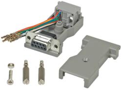 Roline Адаптер Roline 12.03. 7530, от DB-9(ж) към RJ-45(ж), 8P/8C, сив (12.03.7530)