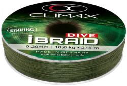 Climax iBraid Dive Sinking Olive Green 135m 0, 22mm 11, 8kg fonott zsinór