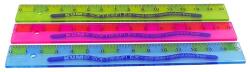  Rigla KUM flexibilă, transparentă, colorată, 15 cm 7250131001 (7250131001)
