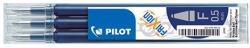 Pilot Inserție pentru stilou cu bilă rulantă, 0, 25 mm, șterse, PILOT "Frixion Ball/Clicker", cerneală albastră BLS-FR5-BB-S3 (BLS-FR5-BB-S3)