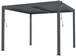 G21 Bioklimatikus pergola G21 Austin 3×3 m, antracit színű alumínium (63900800)