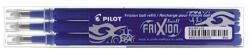 Pilot Inserție pentru stilou cu bilă rulantă, 0, 35 mm, șterse, PILOT "Frixion Ball/Clicker", albastru BLS-FR-7-L-S3 (BLS-FR-7-L-S3)
