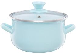 Emalia Olkusz zománcozott fazék fedővel 18 cm/2.9 l menta