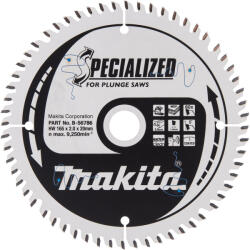Makita B-56786 Körfűrészlap merülő 165x20 Z16 MDF