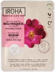 Iroha Nature In Antiage Face Sheet Mask With Rosehip Fátyolmaszk 1 db