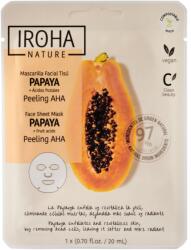 Iroha Nature In Peel AHA Face Sheet Mask With Papaya Fátyolmaszk 1 db