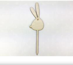  Natúr fa - Beszúrós duci nyuszi 5x18, 5cm - pepita