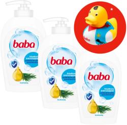 Baba Folyékony Szappan Antibakteriális hatású Teafaolajjal 3x250ml + Ajándék Gumikacsa