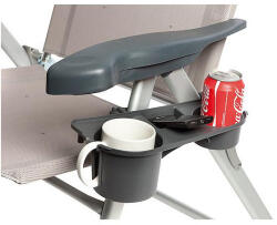 Bo-Camp Camping Table Universal asztalka kempingszékhez fekete