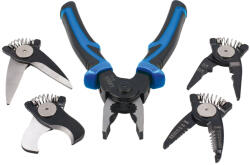 Laser Tools Fogó készlet MULTIFUNKCIÓS Cserélhető fejek miatt 5: 1-ben kivitel -Laser (LAS-8763)