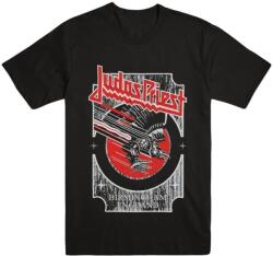 Judas Priest Ing Silver and Red Vengeance Unisex Black S (JPTEE14MB01)