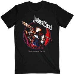 Judas Priest Stained Class Album Circle Black L Ing (JPTEE25MB03)